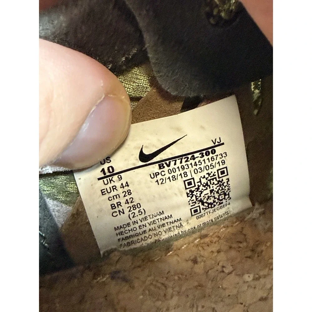 Nike Vapor Street PEG SP Cargo Khaki 2019 Mens Size 10 BV7724-300 Pre-owned